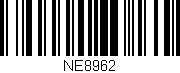 Código de barras (EAN, GTIN, SKU, ISBN): 'NE8962'