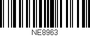 Código de barras (EAN, GTIN, SKU, ISBN): 'NE8963'