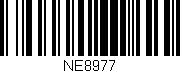 Código de barras (EAN, GTIN, SKU, ISBN): 'NE8977'
