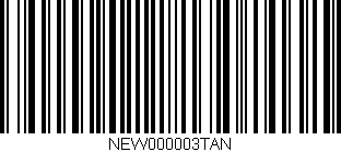 Código de barras (EAN, GTIN, SKU, ISBN): 'NEW000003TAN'