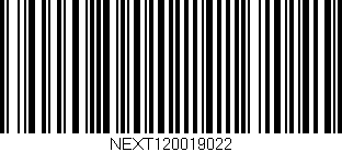 Código de barras (EAN, GTIN, SKU, ISBN): 'NEXT120019022'