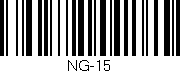 Código de barras (EAN, GTIN, SKU, ISBN): 'NG-15'