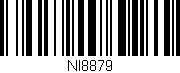 Código de barras (EAN, GTIN, SKU, ISBN): 'NI8879'