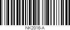 Código de barras (EAN, GTIN, SKU, ISBN): 'NK2016-A'