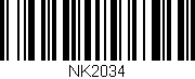 Código de barras (EAN, GTIN, SKU, ISBN): 'NK2034'