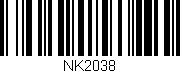Código de barras (EAN, GTIN, SKU, ISBN): 'NK2038'