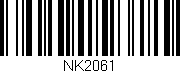 Código de barras (EAN, GTIN, SKU, ISBN): 'NK2061'