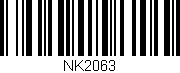 Código de barras (EAN, GTIN, SKU, ISBN): 'NK2063'