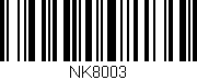 Código de barras (EAN, GTIN, SKU, ISBN): 'NK8003'