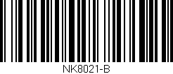 Código de barras (EAN, GTIN, SKU, ISBN): 'NK8021-B'