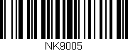 Código de barras (EAN, GTIN, SKU, ISBN): 'NK9005'