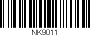 Código de barras (EAN, GTIN, SKU, ISBN): 'NK9011'