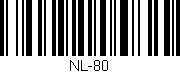 Código de barras (EAN, GTIN, SKU, ISBN): 'NL-80'