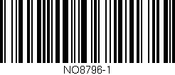 Código de barras (EAN, GTIN, SKU, ISBN): 'NO8796-1'
