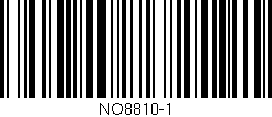 Código de barras (EAN, GTIN, SKU, ISBN): 'NO8810-1'