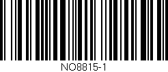 Código de barras (EAN, GTIN, SKU, ISBN): 'NO8815-1'
