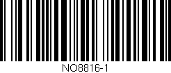 Código de barras (EAN, GTIN, SKU, ISBN): 'NO8816-1'
