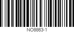 Código de barras (EAN, GTIN, SKU, ISBN): 'NO8863-1'