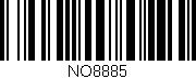 Código de barras (EAN, GTIN, SKU, ISBN): 'NO8885'