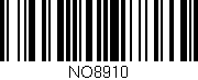 Código de barras (EAN, GTIN, SKU, ISBN): 'NO8910'