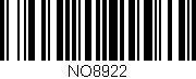 Código de barras (EAN, GTIN, SKU, ISBN): 'NO8922'