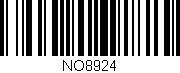 Código de barras (EAN, GTIN, SKU, ISBN): 'NO8924'