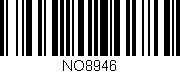 Código de barras (EAN, GTIN, SKU, ISBN): 'NO8946'
