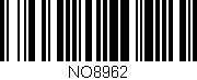 Código de barras (EAN, GTIN, SKU, ISBN): 'NO8962'