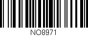 Código de barras (EAN, GTIN, SKU, ISBN): 'NO8971'