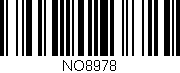 Código de barras (EAN, GTIN, SKU, ISBN): 'NO8978'
