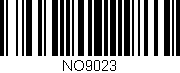 Código de barras (EAN, GTIN, SKU, ISBN): 'NO9023'