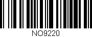 Código de barras (EAN, GTIN, SKU, ISBN): 'NO9220'