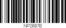 Código de barras (EAN, GTIN, SKU, ISBN): 'NP2687B'
