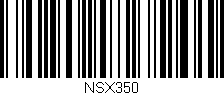 Código de barras (EAN, GTIN, SKU, ISBN): 'NSX350'