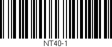 Código de barras (EAN, GTIN, SKU, ISBN): 'NT40-1'