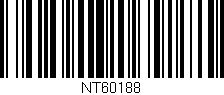 Código de barras (EAN, GTIN, SKU, ISBN): 'NT60188'