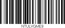 Código de barras (EAN, GTIN, SKU, ISBN): 'NTULVGME9'