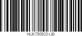 Código de barras (EAN, GTIN, SKU, ISBN): 'NUK750522-UB'