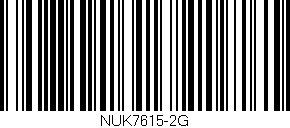 Código de barras (EAN, GTIN, SKU, ISBN): 'NUK7615-2G'