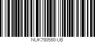Código de barras (EAN, GTIN, SKU, ISBN): 'NUK790560-UB'