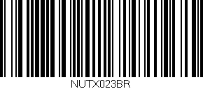 Código de barras (EAN, GTIN, SKU, ISBN): 'NUTX023BR'