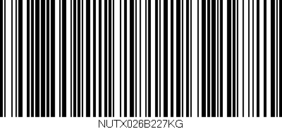 Código de barras (EAN, GTIN, SKU, ISBN): 'NUTX026B227KG'