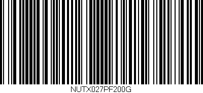 Código de barras (EAN, GTIN, SKU, ISBN): 'NUTX027PF200G'