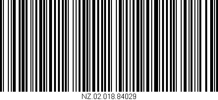 Código de barras (EAN, GTIN, SKU, ISBN): 'NZ.02.018.84029'