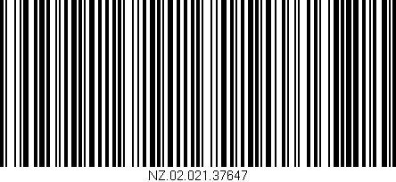Código de barras (EAN, GTIN, SKU, ISBN): 'NZ.02.021.37647'