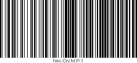 Código de barras (EAN, GTIN, SKU, ISBN): 'Nec.Cry.M.P-1'
