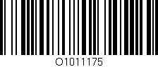 Código de barras (EAN, GTIN, SKU, ISBN): 'O1011175'
