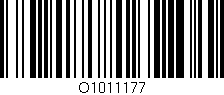 Código de barras (EAN, GTIN, SKU, ISBN): 'O1011177'