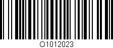 Código de barras (EAN, GTIN, SKU, ISBN): 'O1012023'