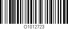 Código de barras (EAN, GTIN, SKU, ISBN): 'O1012723'